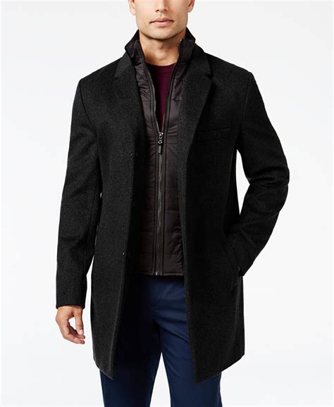 michael kors mens grover trench coat|Michael Kors men's overcoat macy's.